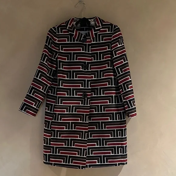 Kate Spade X Florence Broadhurst Fashion Collaboration Silk Coat - Picture 4 of 5